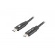 Lanberg CA-CMCM-40CU-0018-BK cable USB 1,8 m USB 2.0 USB C Negro